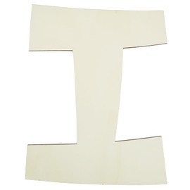 12 Inch Unique Wooden Letters for Wall Decor, Unfinished Wooden Letters Thick 1/5 Inch Large Craft Wood Letter for Garden Signs, DIY Painting Christmas Wedding Hanging Decoration - Wooden Letter I