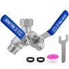 304 Stainless Steel Garden Hose Splitter 2 Way Heavy Duty,