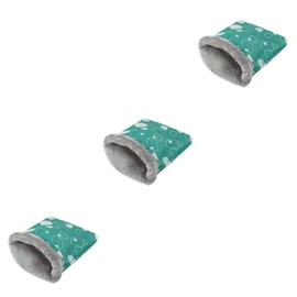 POPETPOP 3pcs rat house hamster sack Rat Hamster House Bed Hamster Sleep Sack hedgehog supplies guinea fleece hideout stuffed kitten hedgehog bed for cage hedgehog pouch rabbit bed puppy