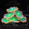 ZtohPyo Glowing Effect Soft Anemone Aquarium Fish Tank Decorations Silicone