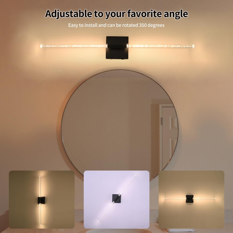 CNMYKYDS Set of 2 Battery Powered Wall Sconces, Wireless Wall