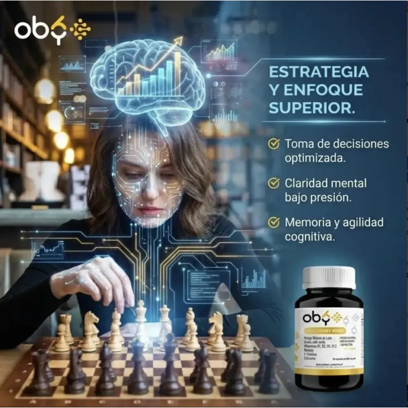 Nootropicos Neuroprotector Con Hongo Melena Leon, L Tirosina, Complejo Vitamina