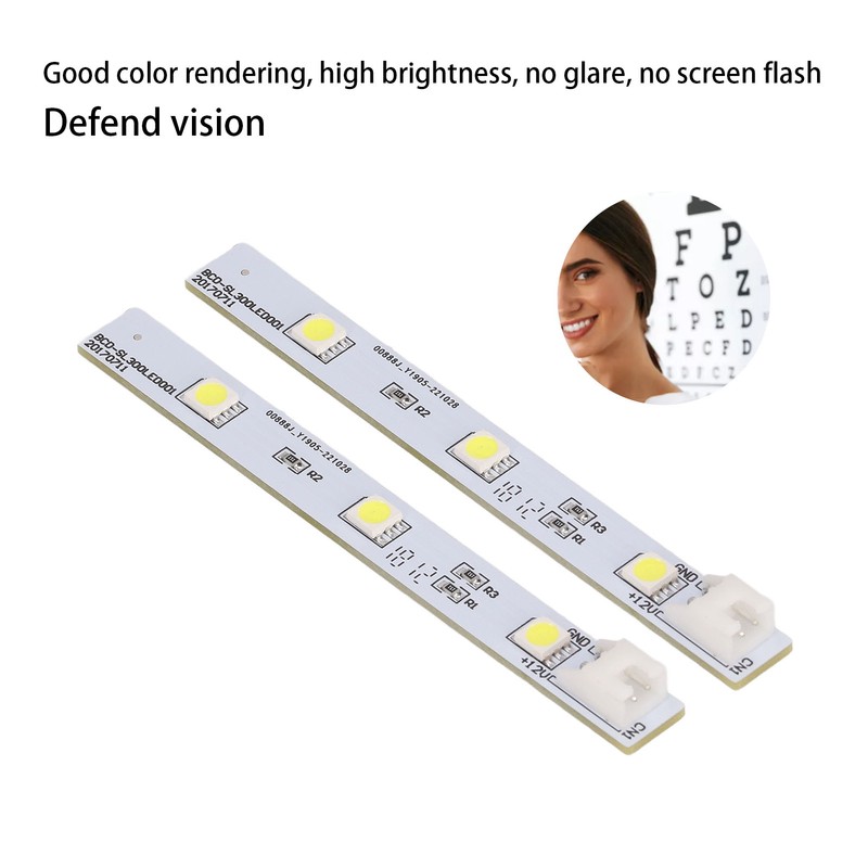 2Pcs Refrigerator LED Light Board White Eyes Friendly Freezer LED