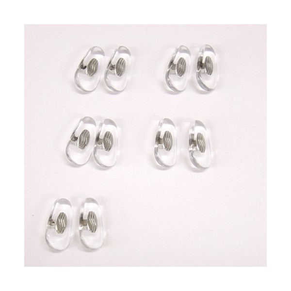 Nose Pad (Hard Type) Box Butterfly / Ultra Small Size (Drop Type) [Silver] 5 Pairs