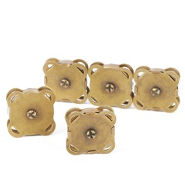 10 Piezas 18.5 mm botón magnético, Broches para Coser artesanía monederos Bolsos Ropa de Cuero(Bronce 18.5mm)