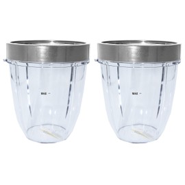 Blendin Replacement Parts, Compatible with Nutribullet 600W and 900W Blender Juicer (2 Short 2 Lip Rings)
