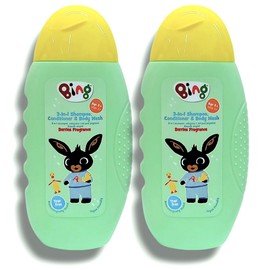 Bing 3 In 1 Kids | Shampoo, Conditioner and Body Wash - Berries Fragrance | Tear Free - Age 3+ | Perfect For Little Ones, Gently Cleansing Your Child From Top to Toe in One Step | 300mL Each