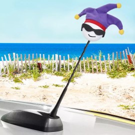 Coolballs Cool Jester Car, Truck, SUV, Jeep Antenna Topper Auto Accessory