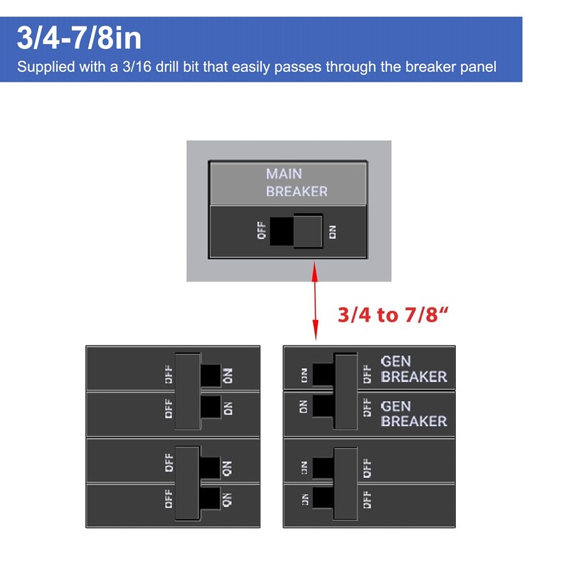 Aluminum Alloy Generator Interlock Kit for Square D QO and