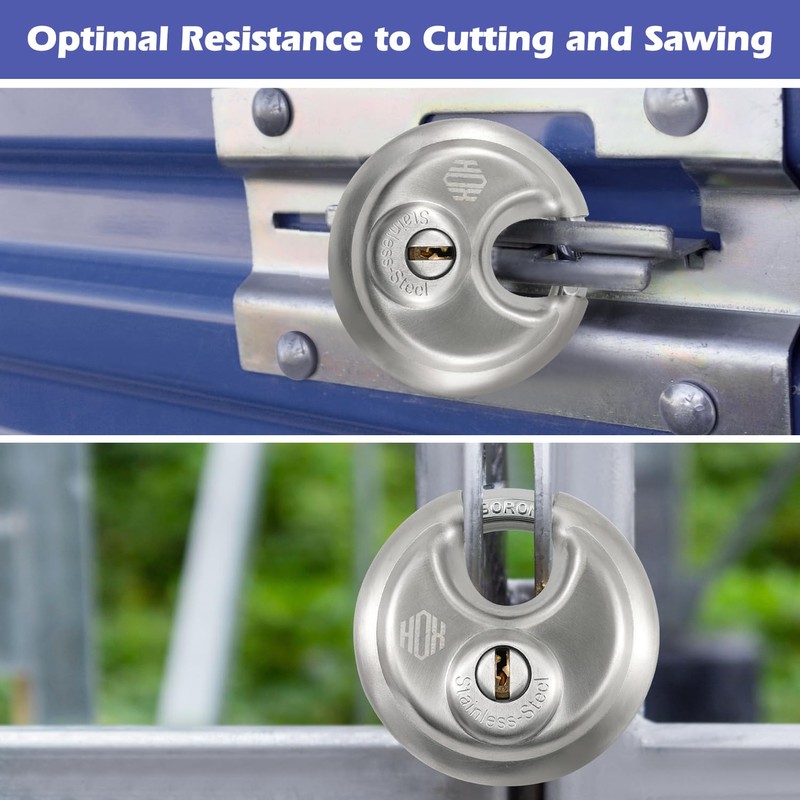 Heavy Duty Padlock with Key – 70mm Stainless Steel Commercial