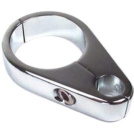 MID TN CYCLES Chrome Billet 1 1/4" Handlebar or Frame mount Clutch Cable or Brake Line Clamp for Harley models