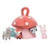 Lambs & Ivy Interactive Plush Mushroom House with Stuffed Animal