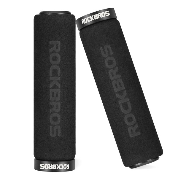 ROCKBROS Handlebar Grips Lock-On Design Bicycle Grips Shock Absorbing and