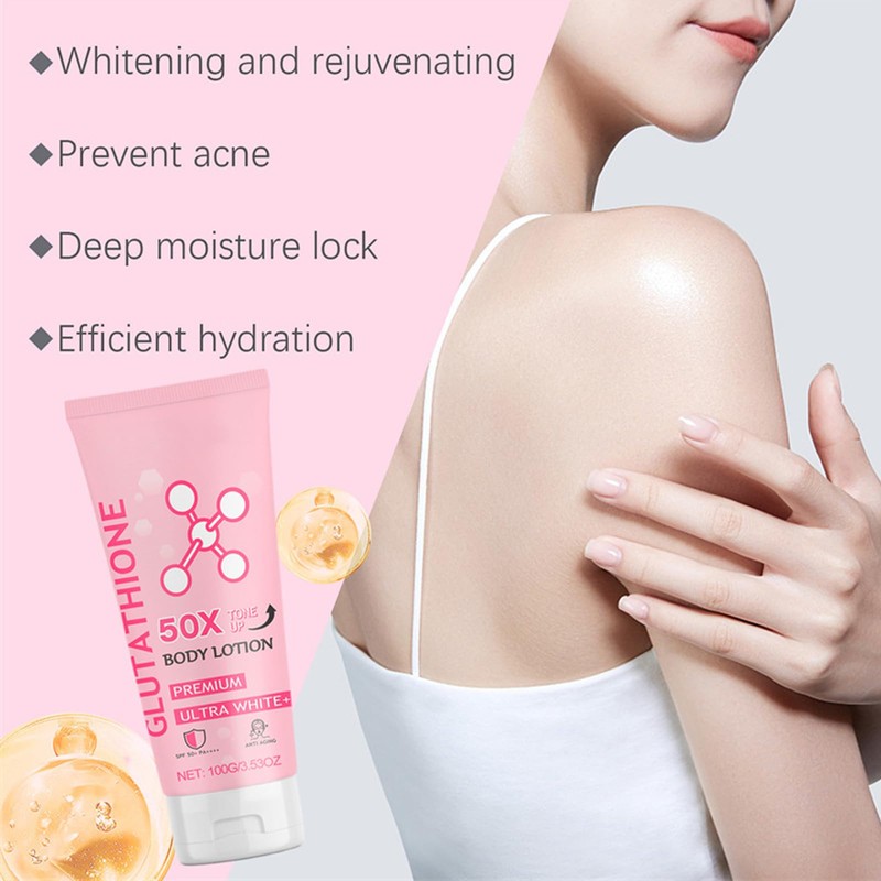BITYEYE Glutathione body lotion，glutathione 50x tone up body lotion，Moisturizing and