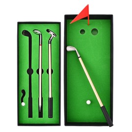 Mini golf set pen, Mini Desktop Golf Putting Green Game Golf Gifts for Men Mini Desktop Golf Ball Pen Gift Set Stocking Stuffers for Men Adults Golf Accessories for Kids Adults Husband Golfers