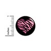 Pink Animal Tiger Print Heart Button Pin for Backpacks or
