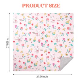 Poochies Sprouts Cat Grooming Wrap（28"X28"）, Anti-Escape Cat Wrap for Grooming, Not Easy to Break Free, Self-Adhesive Cat Swaddle Wrap for Nail Trimming, Cat Burrito Wrap Cat Hair Finishing X-Large