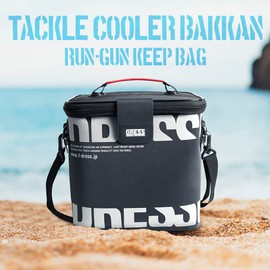 DRESS Tackle Cooler Backkan, Insulated, Fishing, Langan, Keep, Ajing, Ice Fishing, Light Game, Lure, Bait, Cooler, Box Case, Stealth Black