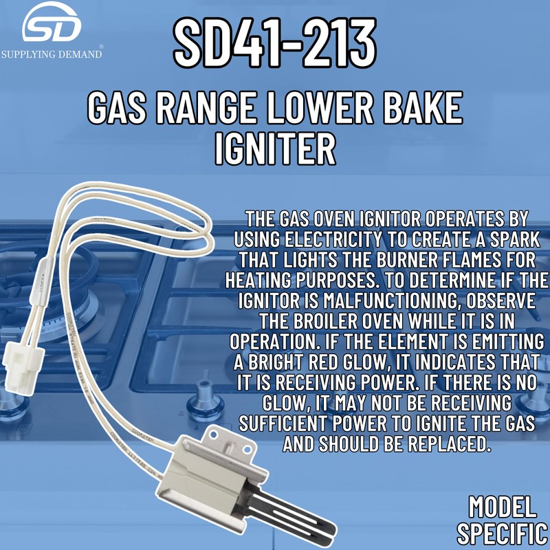 Supplying Demand 316489403 5304508786 Gas Range Lower Bake Igniter Replacement