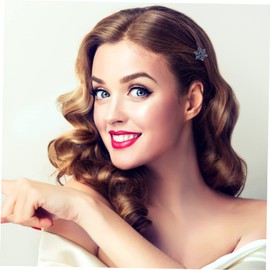 Baluue Snowflake Hair Clips 4PCS Decorative Hairpins for Girls Non-slip Barrettes Sweet Birthday Hair Accessories