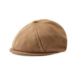 mintgreen Baby Boys Newsboy Cap Infant Wool Christening Herringbone Page Boy Flat Baker Boy Hat, Camel, 3-6 Months