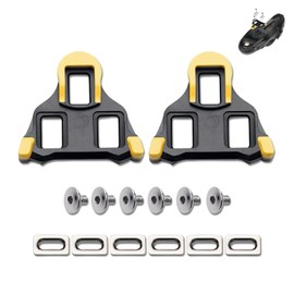 AzureRay For SPD Cleats for SPD Cleat System - Click Pedals with Long Life & Slip Resistance - Bicycle Pedals for Road Bike & Indoor Cycling - Pack of 2 - Yellow