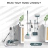 homeasy Wall Mount Mop and Broom Holder, Heavy Duty Stainless