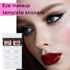 16pcs Eyeliner Eyeshadow Stencils, with 1 Eyeshadow Brush, Eyeliner Eyeshadow