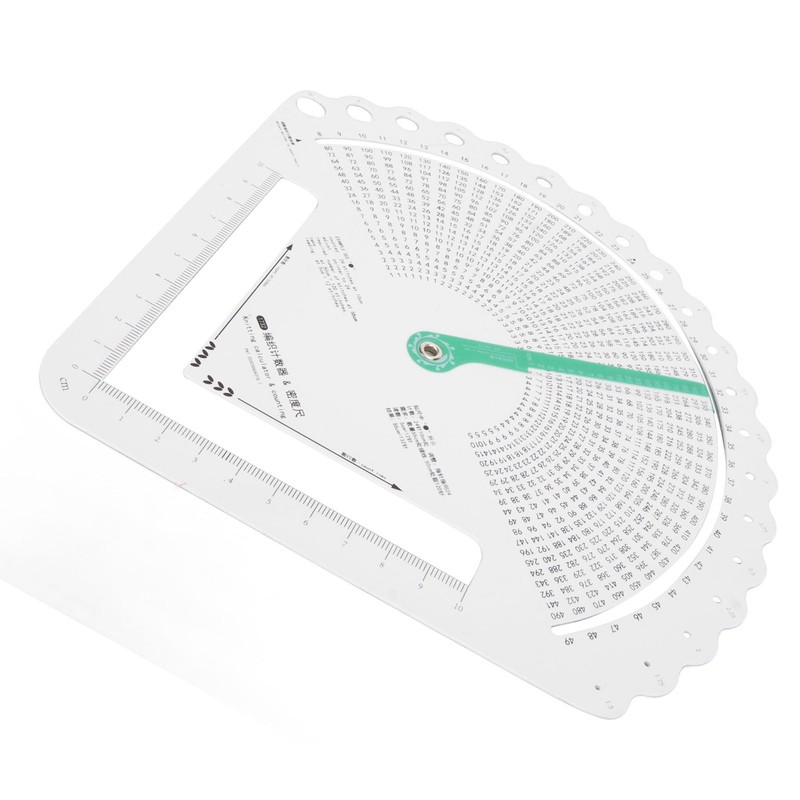 Knitting Ruler Knitting Gauge Measuring Tool Multifunctional Accurate Knitting Stitch
