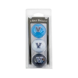 Team Golf NCAA Villanova Wildcats 3 Golf Ball Pack Regulation Size Golf Balls, 3 Pack, Full Color Durable Team Imprint