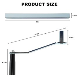 seork 12" Camper Replacement Crank Handle Fits for Starcraft/Flagstaff/Rockwood/Palomino/Dutchmen