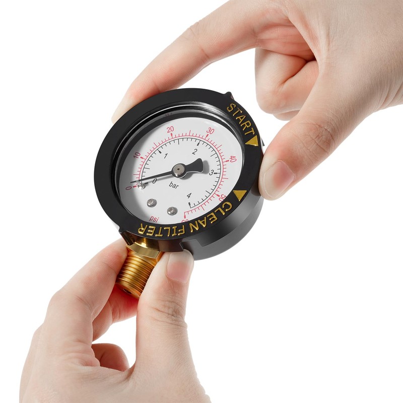 98209800 High Flow Manual Relief Valve Replacement with Pressure Gauge/Air
