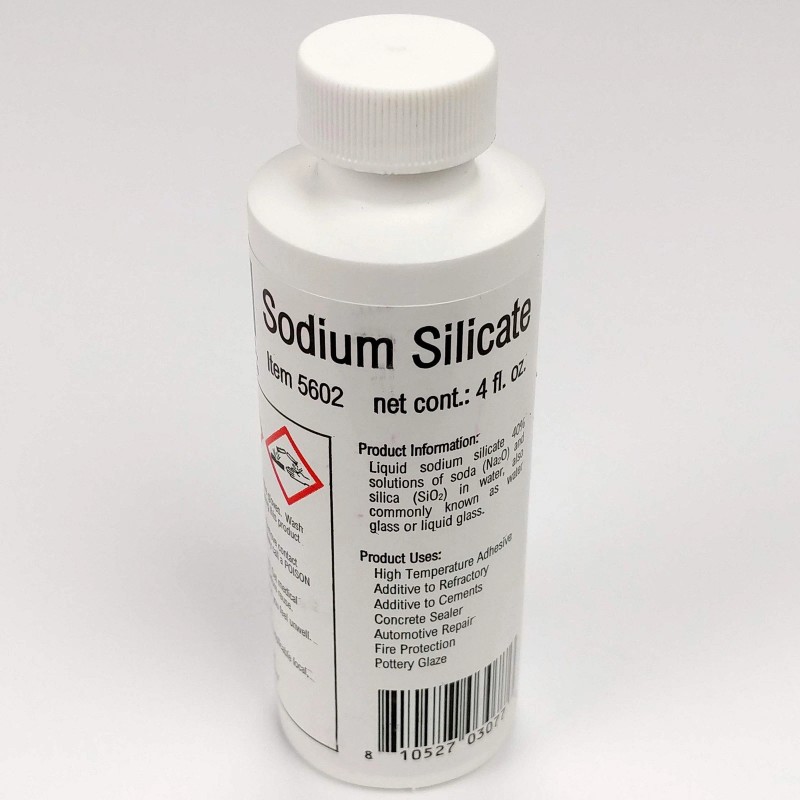 Lynn Manufacturing High Temperature Adhesive, 2000F Rated, Sodium Silicate, Water
