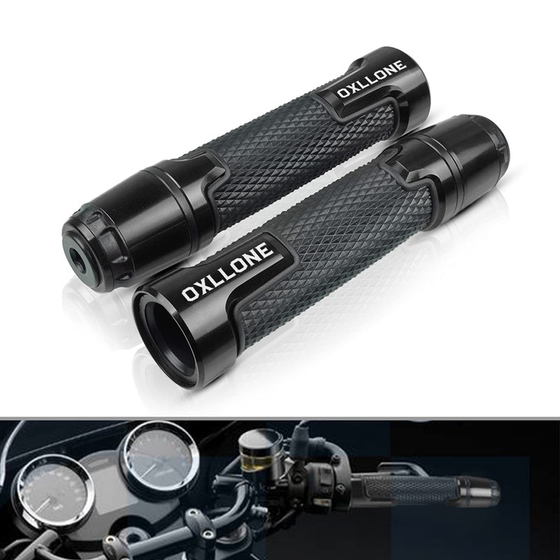 22MM 7/8'' Universal Motorcycle Handlebar Grips with Grip Ends Hand