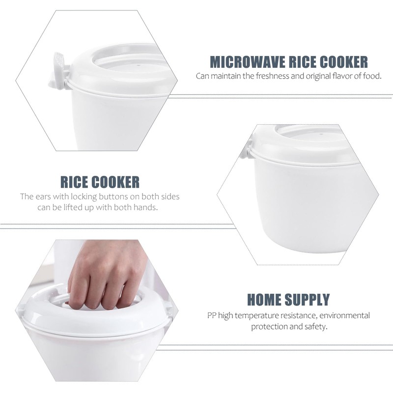 Microwave Rice Cooker Small: Microwave Steamer for Vegetables- Microwave Pressure