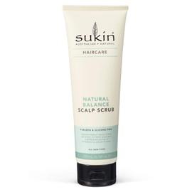Sukin Natural Balance Scalp Scrub 200ml - removes product build up and impurities with - with Peppermint & Ginger Extract; cruelty free & vegan friendly.