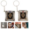 Operitacx 6pcs Mini Bible Keychains, Small Holy Bible Key Ring