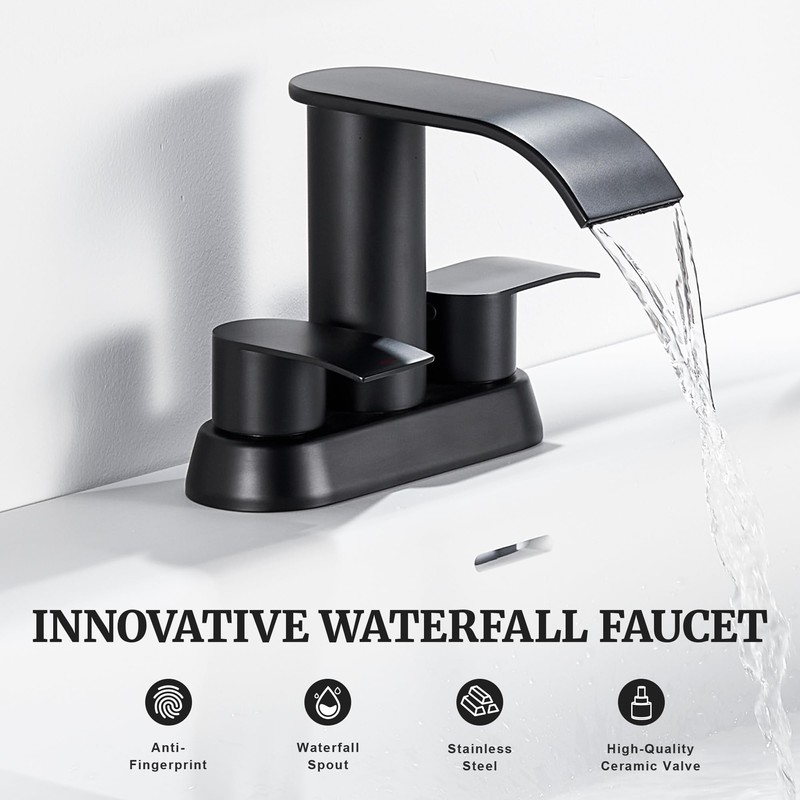 Ultimate Unicorn Bathroom Faucet for Sink Matte Black, 4 Inch