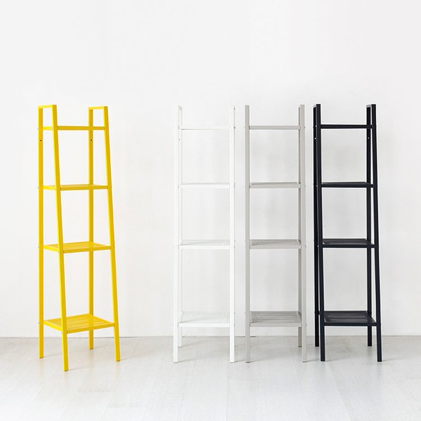 Market B LEITER shelf 350 narrow 4 tiers, gray 0686.1901