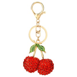 Maahongh Cherry Keychain, Cherry Bag Charm, Bag Charms for Handbags, Purse Charms for Handbags, Cherry Charm for Purse, Cute Keychains for Bag Purse Wallet Cellphone or Car Pendant, Gifts for Women