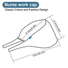 EIHI 1 x surgical cap, fabric, surgical caps, women, robin hat, surgical cap, adjustable with button, work cap, cotton print, sick nurse cap, unisex dust cap (flowers), a
