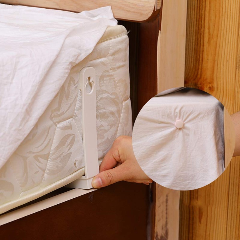 Toosunny - Juego de 4 soportes para sábanas para guardar