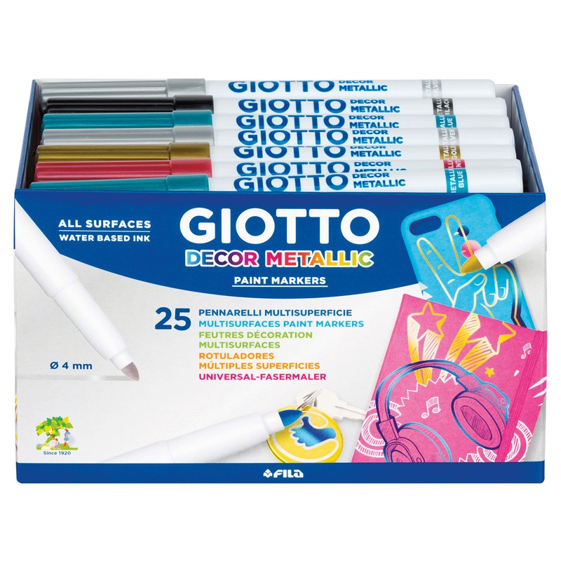 Giotto Metallic Ink Marker (Pack of 24)