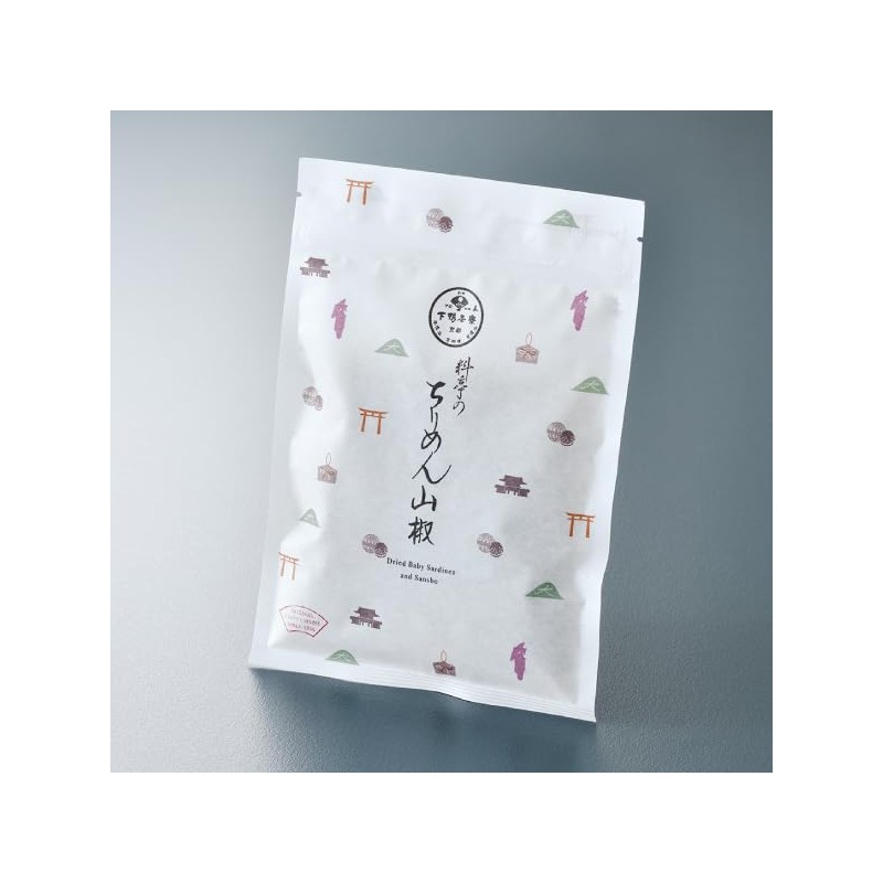 Shimogamo Saryo Crepe Sansho Kyoto Design Bag, 2.1 oz (60