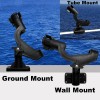 HiUmi Adjustable Rotatable Plastic Fishing Rod 3 Mount Rack Holder