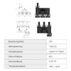 SayHome Solar Y Plug, 1500 V DC Solar T Connector,
