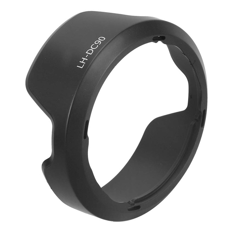 LH‑DC90 Lens Hood, Camera Lens Sunshade Rainproof Cover Replacement for