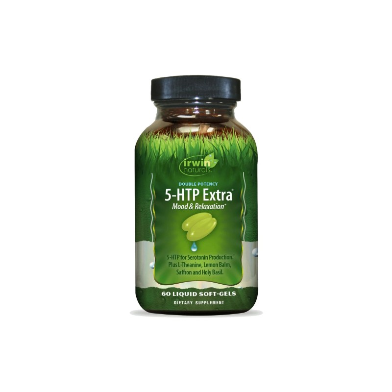 Irwin Naturals Double Potency 5-HTP Extra - 60 Liquid Soft-Gels