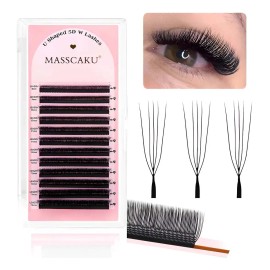 Extensiones De Pestañas Masscaku Mink U-5d 8-15mm Mix