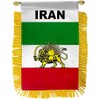 IRAN LION SUN MINI BANNER FLAG GREAT FOR CAR &